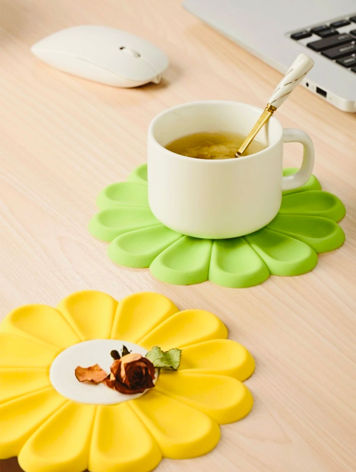 Daisy Silicone Coasters